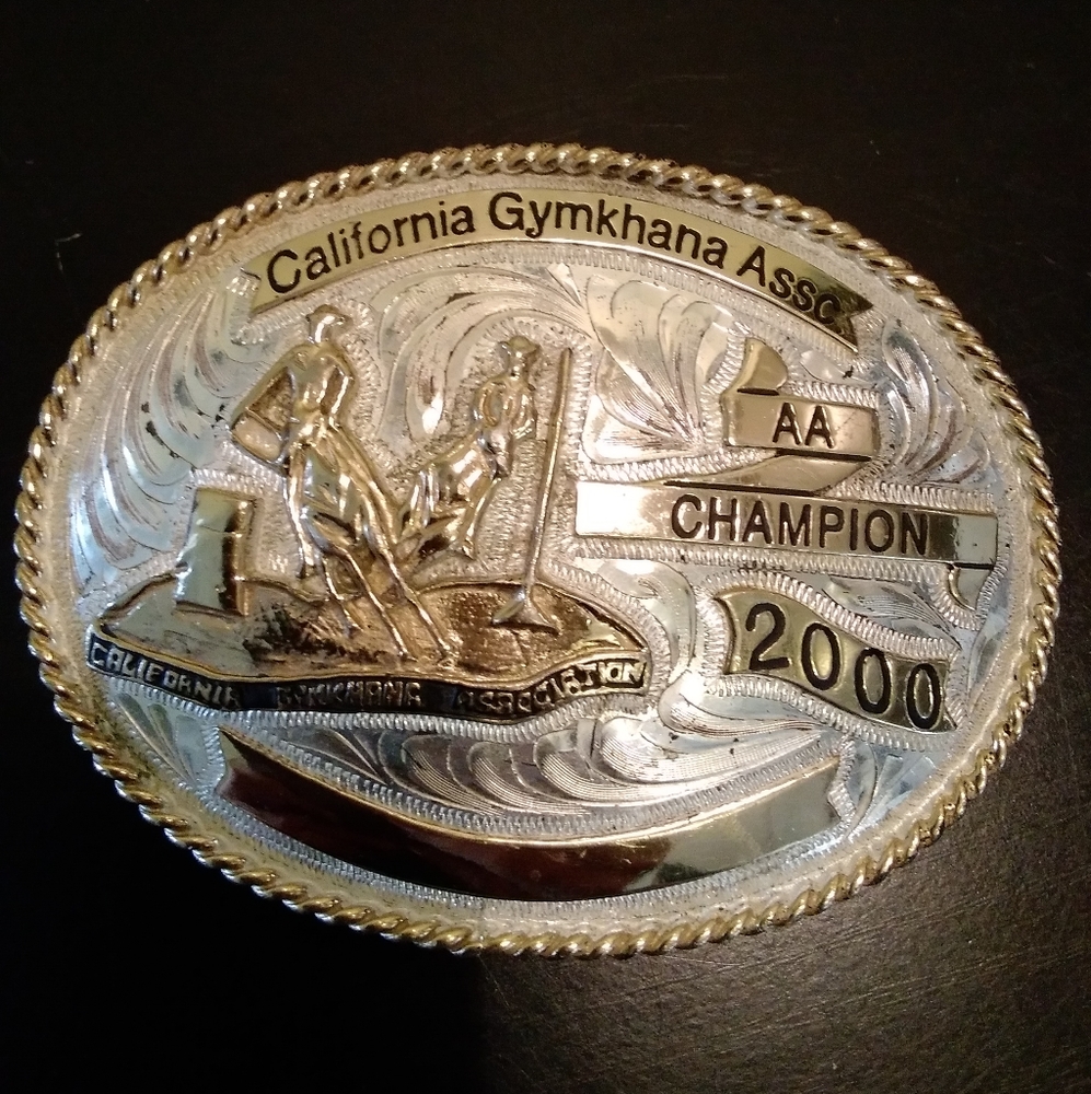 AA champion California gymkhana assc belt buckle